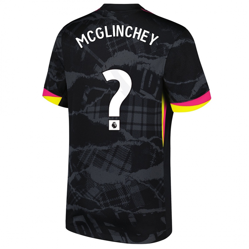 Femme Maillot Harry Mcglinchey #0 Noir Rose Troisieme 2024/25 T-Shirt Belgique