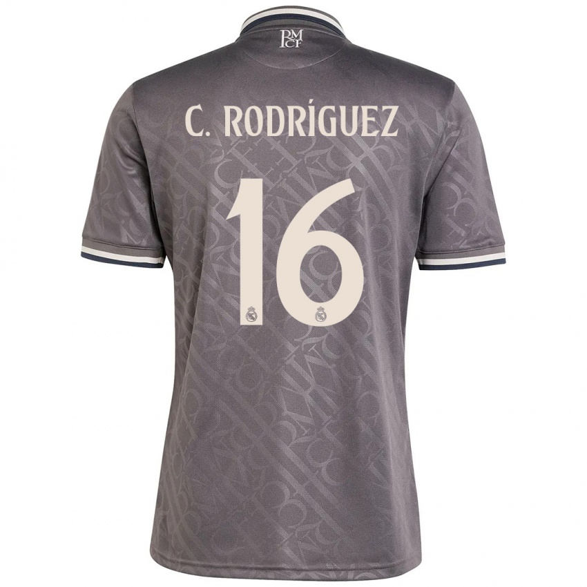 Dames Carlos Rodríguez #16 Houtskool Thuisshirt Derde Tenue 2024/25 T-Shirt België