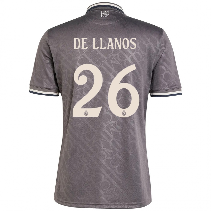 Dames Hugo De Llanos #26 Houtskool Thuisshirt Derde Tenue 2024/25 T-Shirt België