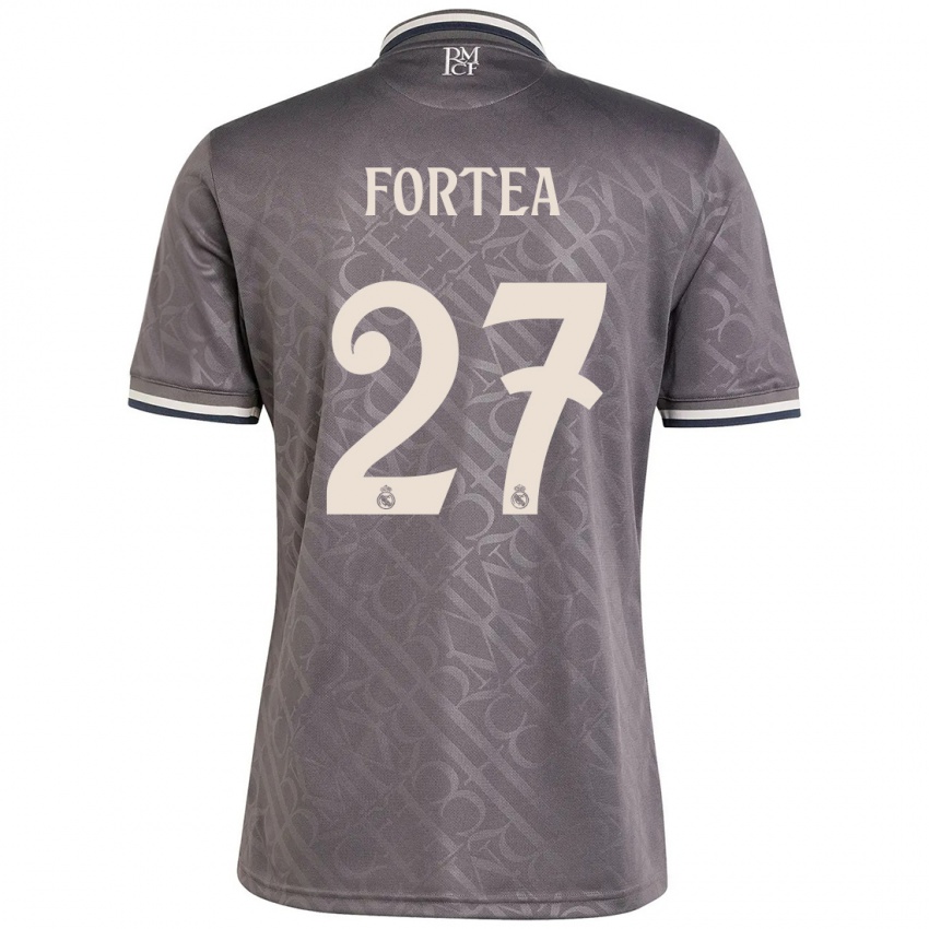 Dames Jesús Fortea #27 Houtskool Thuisshirt Derde Tenue 2024/25 T-Shirt België