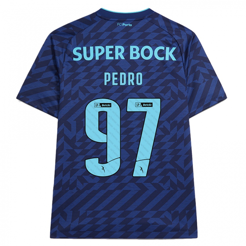 Femme Maillot Zé Pedro #97 Bleu Marine Troisieme 2024/25 T-Shirt Belgique