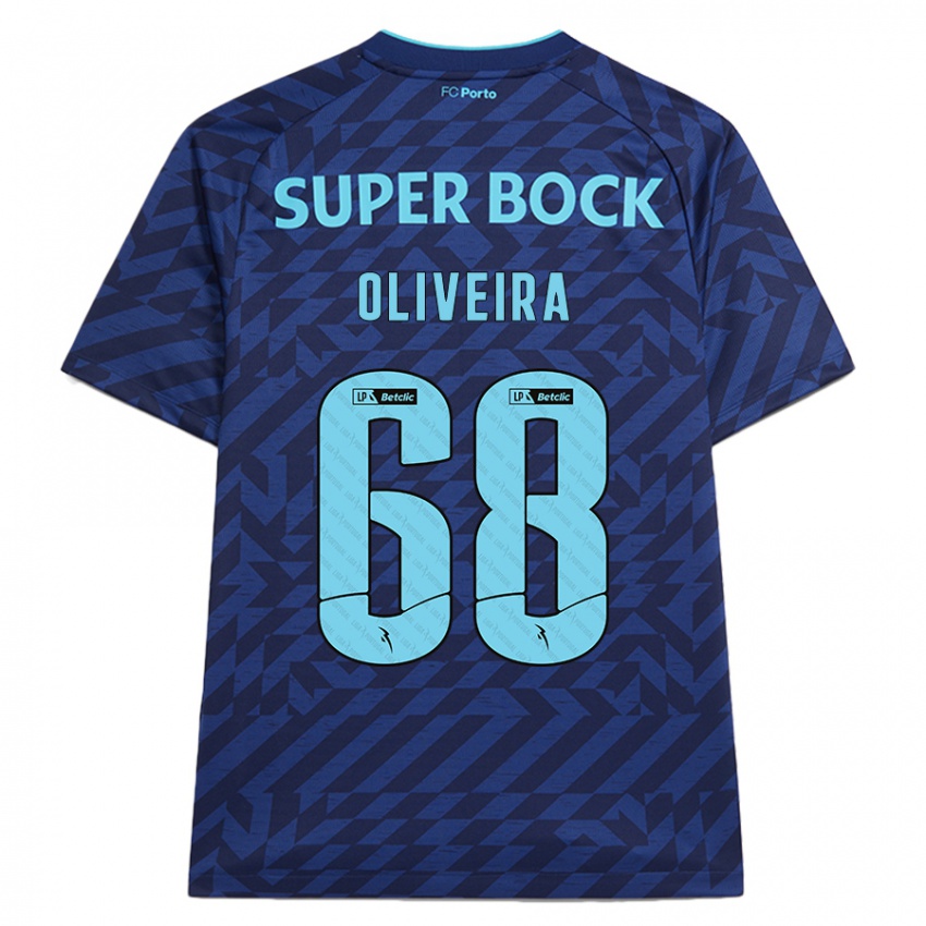 Femme Maillot André Oliveira #68 Bleu Marine Troisieme 2024/25 T-Shirt Belgique