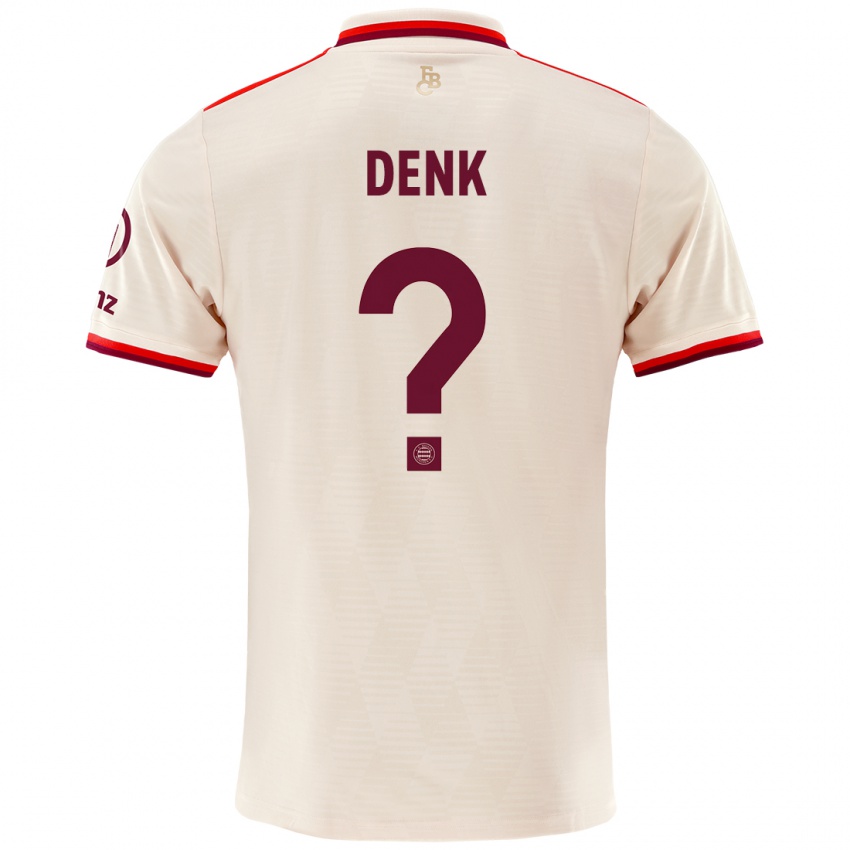 Dames Luca Denk #0 Linen Thuisshirt Derde Tenue 2024/25 T-Shirt België