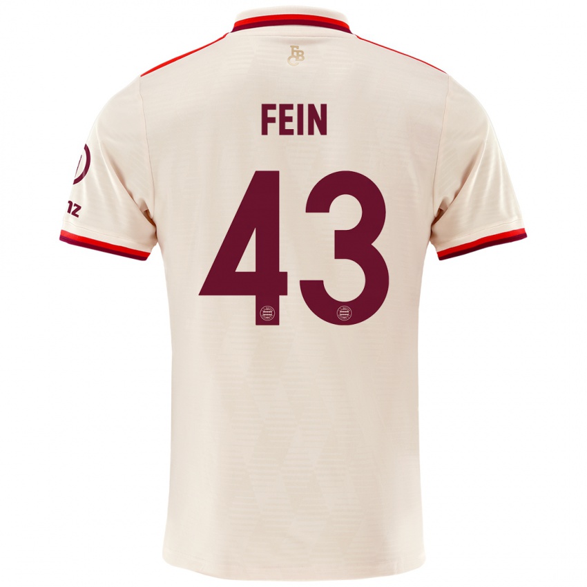 Dames Adrian Fein #43 Linen Thuisshirt Derde Tenue 2024/25 T-Shirt België