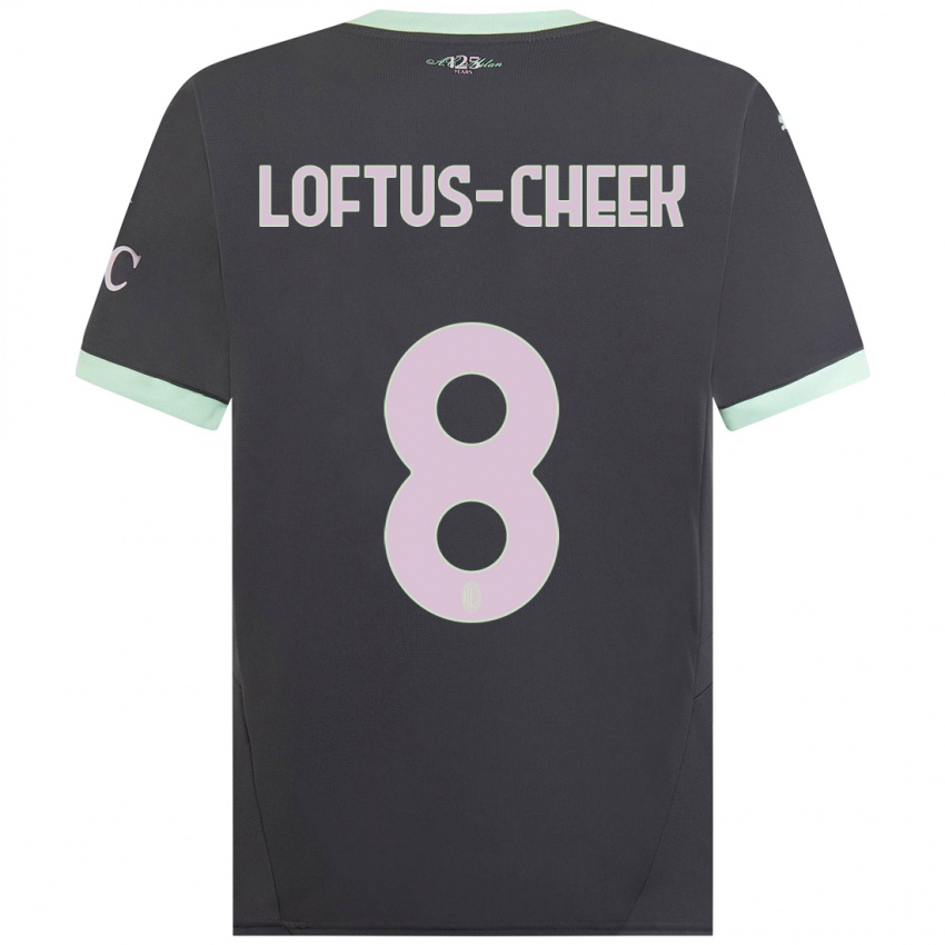 Femme Maillot Ruben Loftus-Cheek #8 Gris Troisieme 2024/25 T-Shirt Belgique