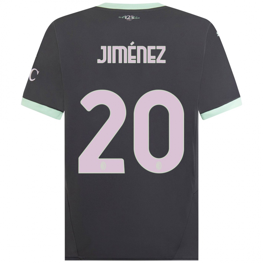 Femme Maillot Álex Jiménez #20 Gris Troisieme 2024/25 T-Shirt Belgique