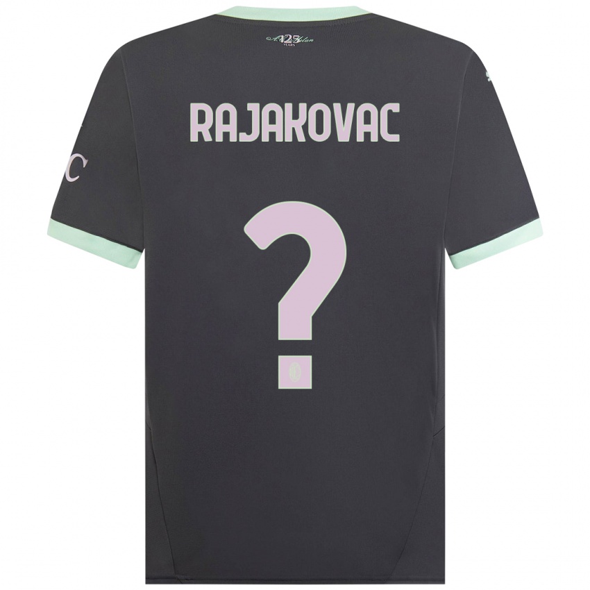 Femme Maillot Mihajlo Rajakovac #0 Gris Troisieme 2024/25 T-Shirt Belgique