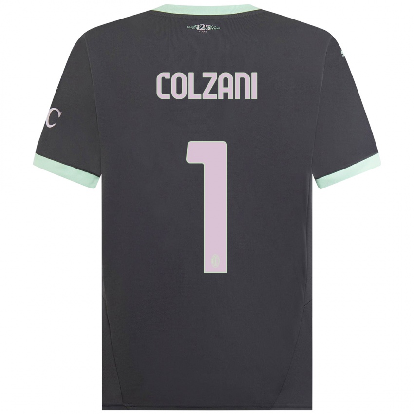 Dames Edoardo Colzani #1 Grijs Thuisshirt Derde Tenue 2024/25 T-Shirt België