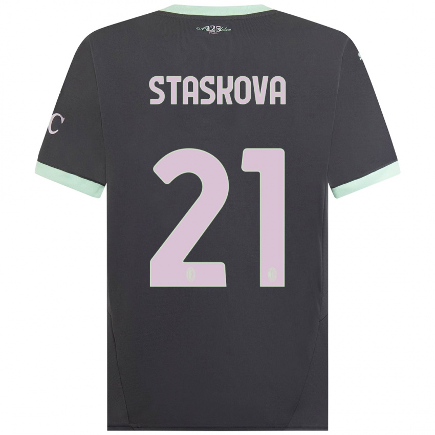 Femme Maillot Andrea Stašková #21 Gris Troisieme 2024/25 T-Shirt Belgique