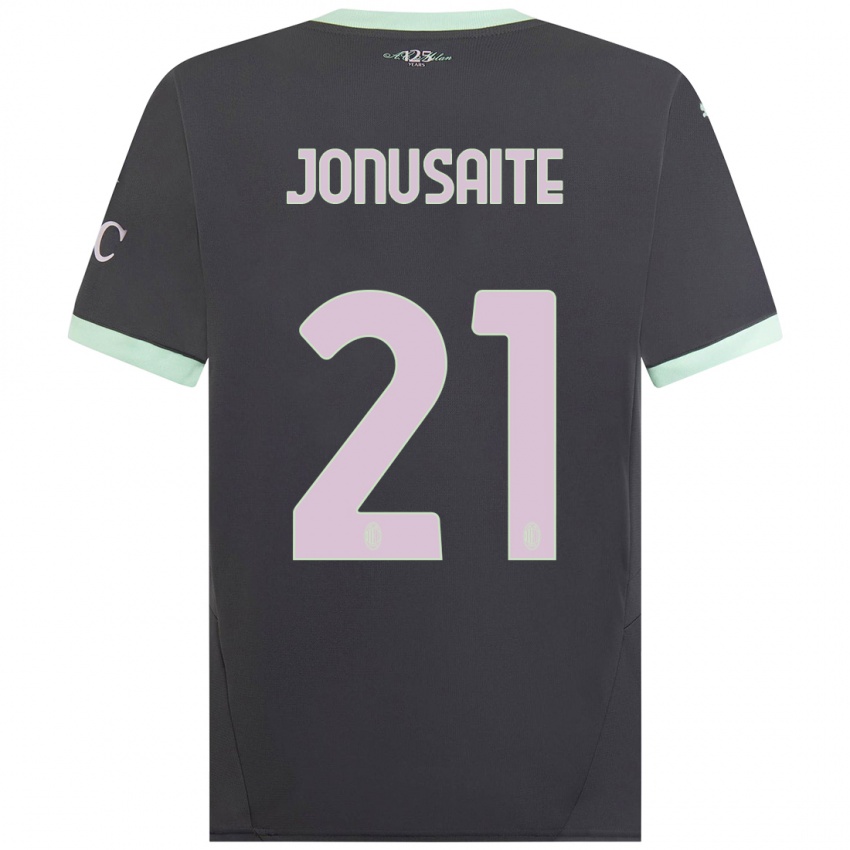 Femme Maillot Rimante Jonusaite #21 Gris Troisieme 2024/25 T-Shirt Belgique