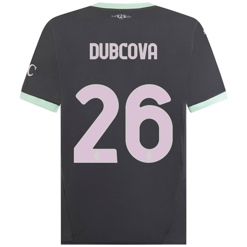 Femme Maillot Michaela Dubcova #26 Gris Troisieme 2024/25 T-Shirt Belgique