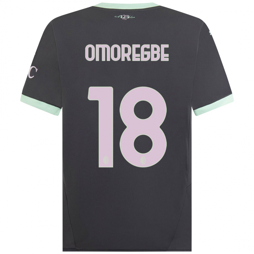 Femme Maillot Bob Murphy Omoregbe #18 Gris Troisieme 2024/25 T-Shirt Belgique