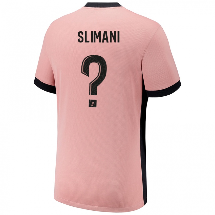 Femme Maillot Yacine Slimani #0 Rouille Rose Troisieme 2024/25 T-Shirt Belgique