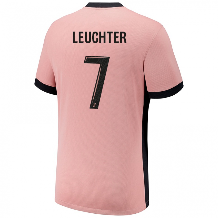 Femme Maillot Romée Leuchter #7 Rouille Rose Troisieme 2024/25 T-Shirt Belgique