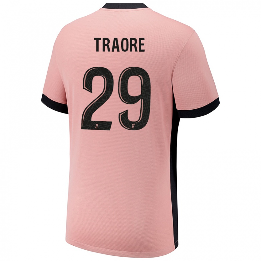 Femme Maillot Manssita Traoré #29 Rouille Rose Troisieme 2024/25 T-Shirt Belgique