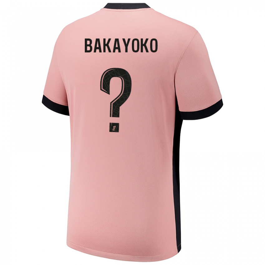 Femme Maillot Ibrahim Bakayoko #0 Rouille Rose Troisieme 2024/25 T-Shirt Belgique