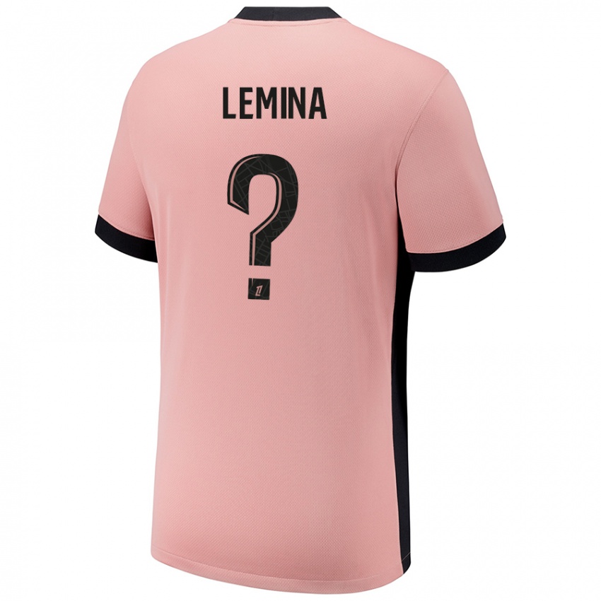 Femme Maillot Noha Lemina #0 Rouille Rose Troisieme 2024/25 T-Shirt Belgique