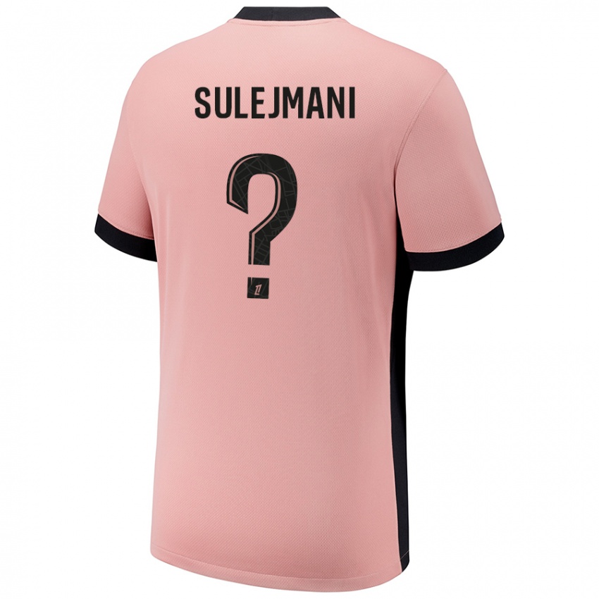 Femme Maillot Lora Sulejmani #0 Rouille Rose Troisieme 2024/25 T-Shirt Belgique