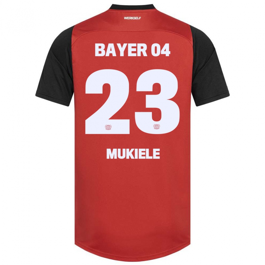 Kinder Nordi Mukiele #23 Marineblau Weiß Heimtrikot Trikot 2024/25 T-Shirt Belgien