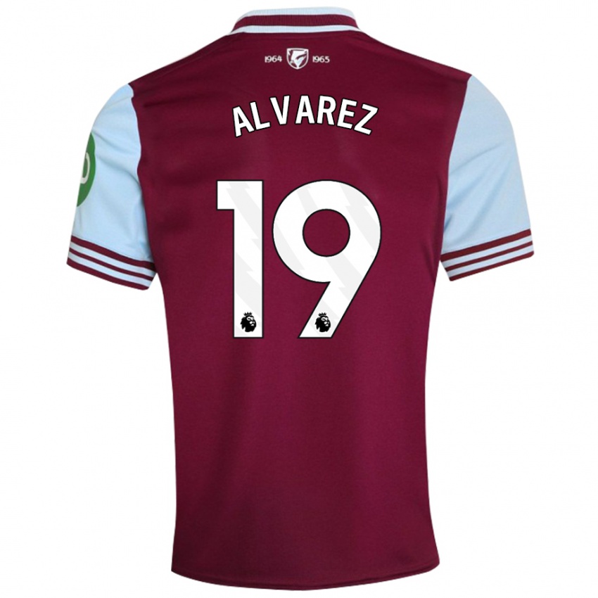 Kinderen Edson Alvarez #19 Donkerrood Thuisshirt Thuistenue 2024/25 T-Shirt België