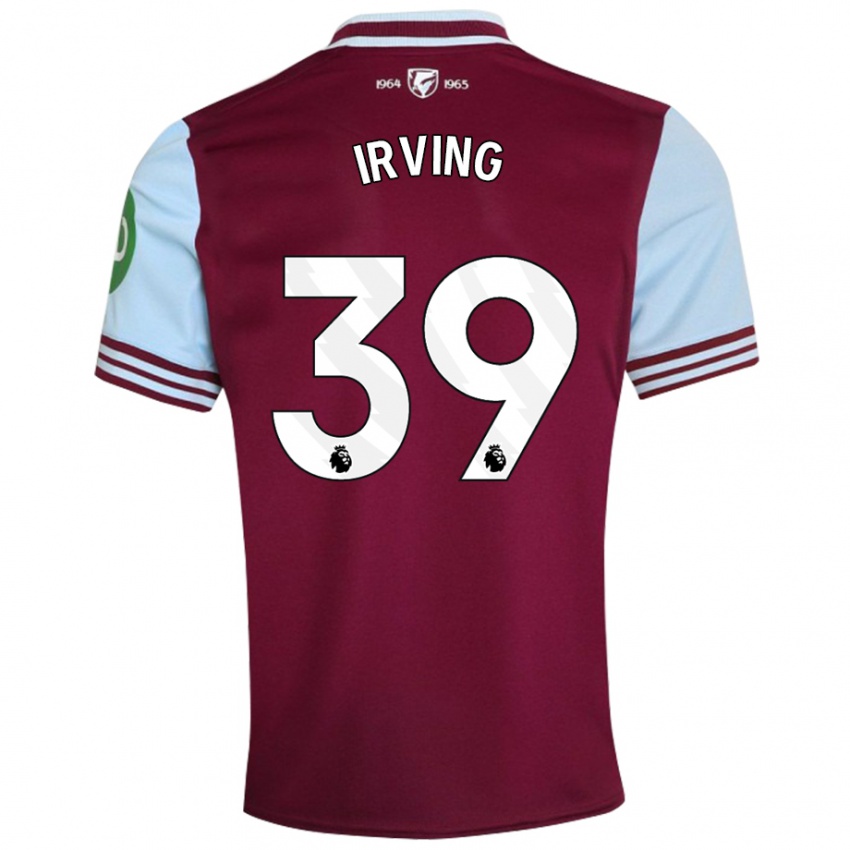 Kinderen Andy Irving #39 Donkerrood Thuisshirt Thuistenue 2024/25 T-Shirt België