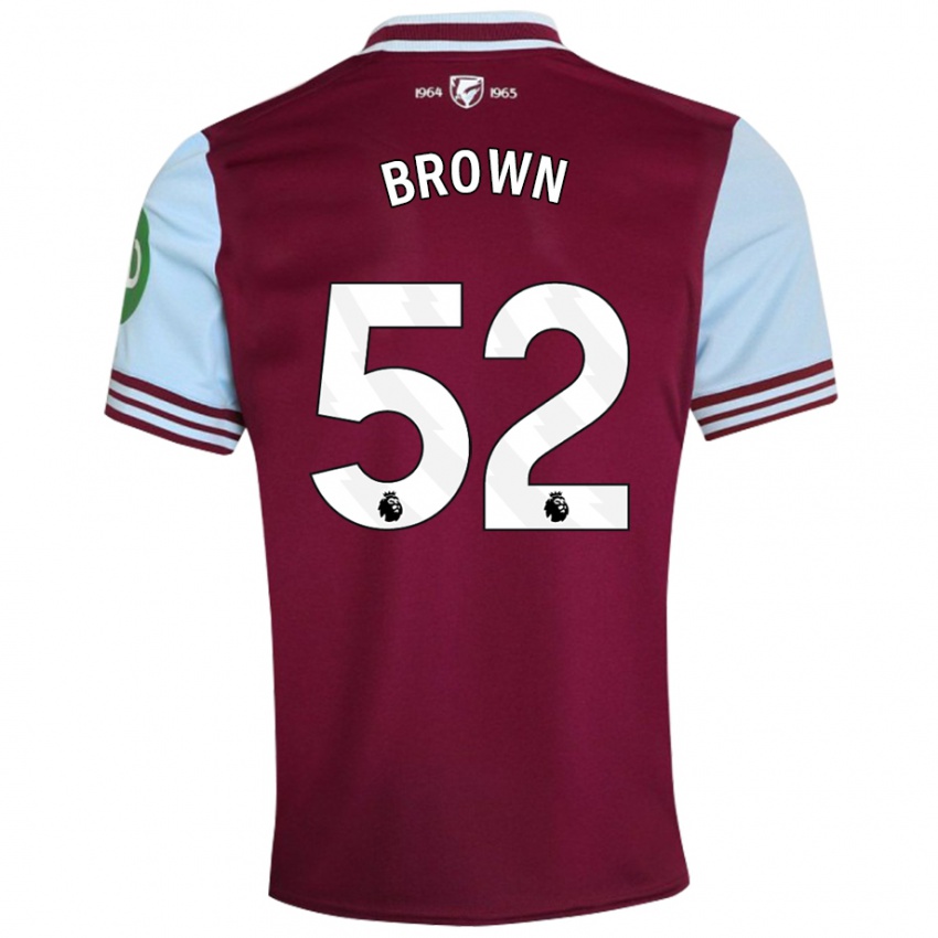 Kinderen Luis Brown #52 Donkerrood Thuisshirt Thuistenue 2024/25 T-Shirt België