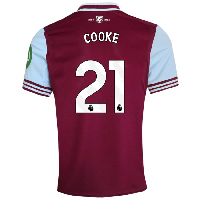 Kinderen Shannon Cooke #21 Donkerrood Thuisshirt Thuistenue 2024/25 T-Shirt België