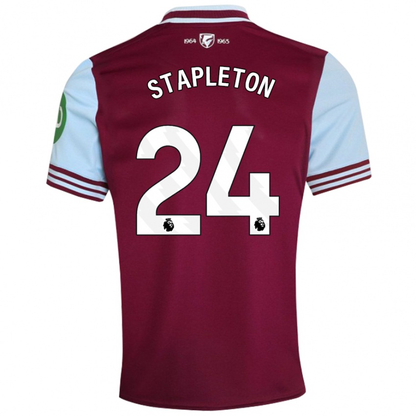 Kinderen Jessie Stapleton #24 Donkerrood Thuisshirt Thuistenue 2024/25 T-Shirt België