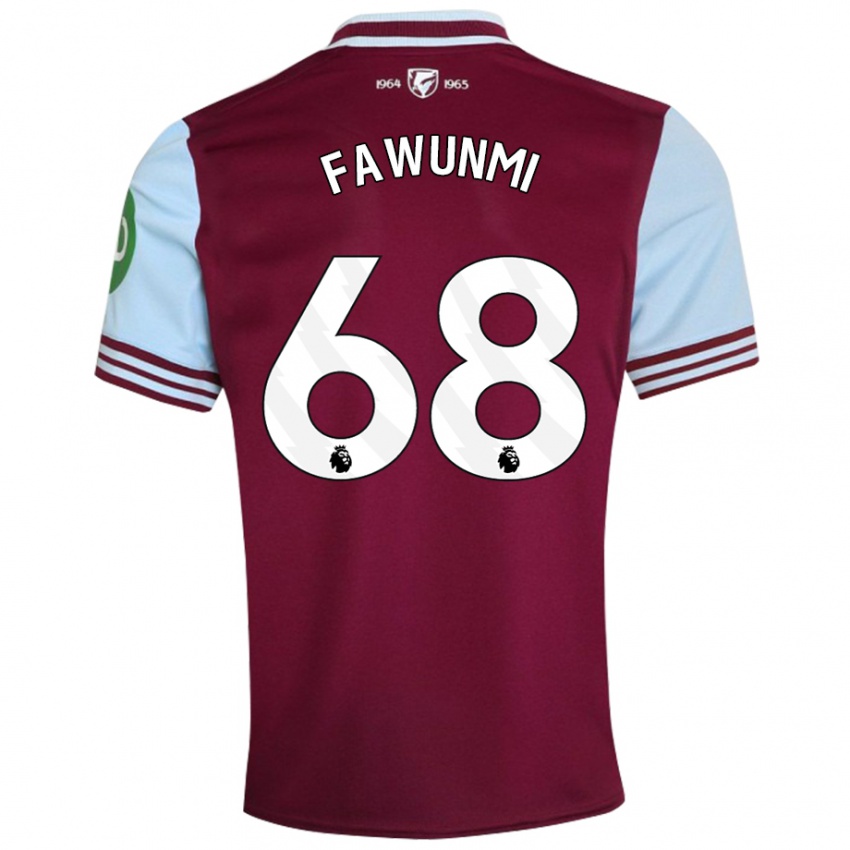 Kinderen Favour Fawunmi #68 Donkerrood Thuisshirt Thuistenue 2024/25 T-Shirt België