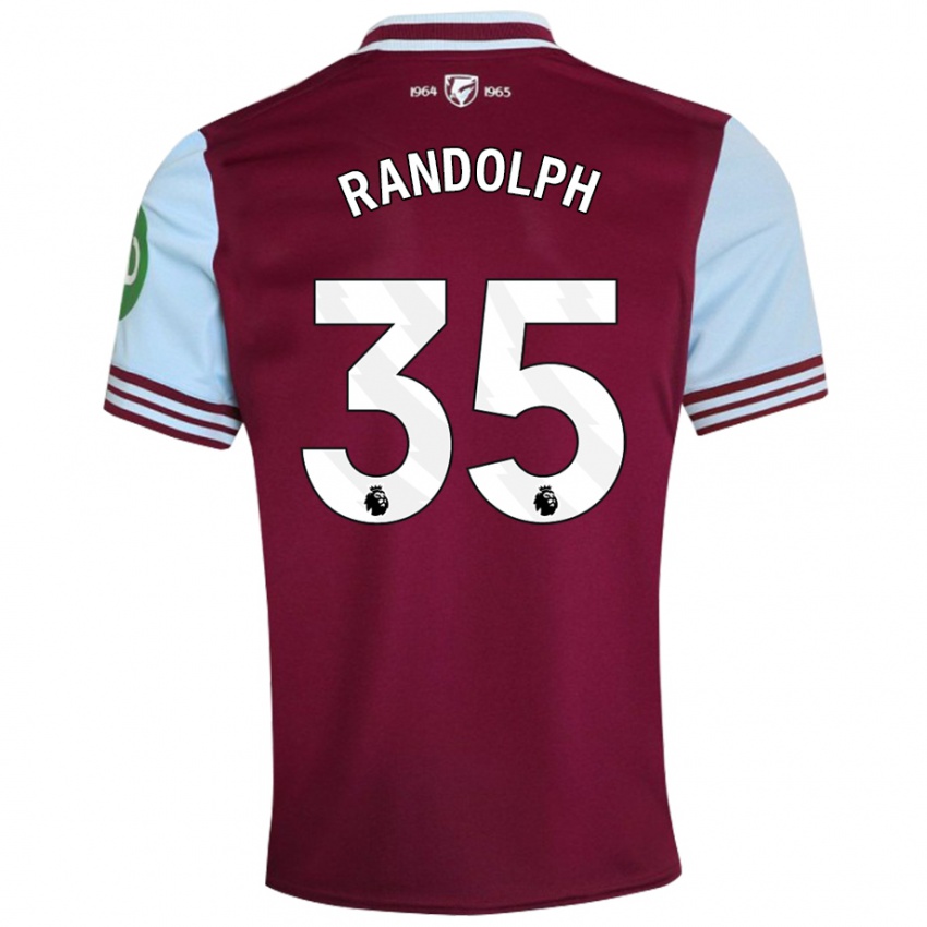 Kinderen Darren Randolph #35 Donkerrood Thuisshirt Thuistenue 2024/25 T-Shirt België