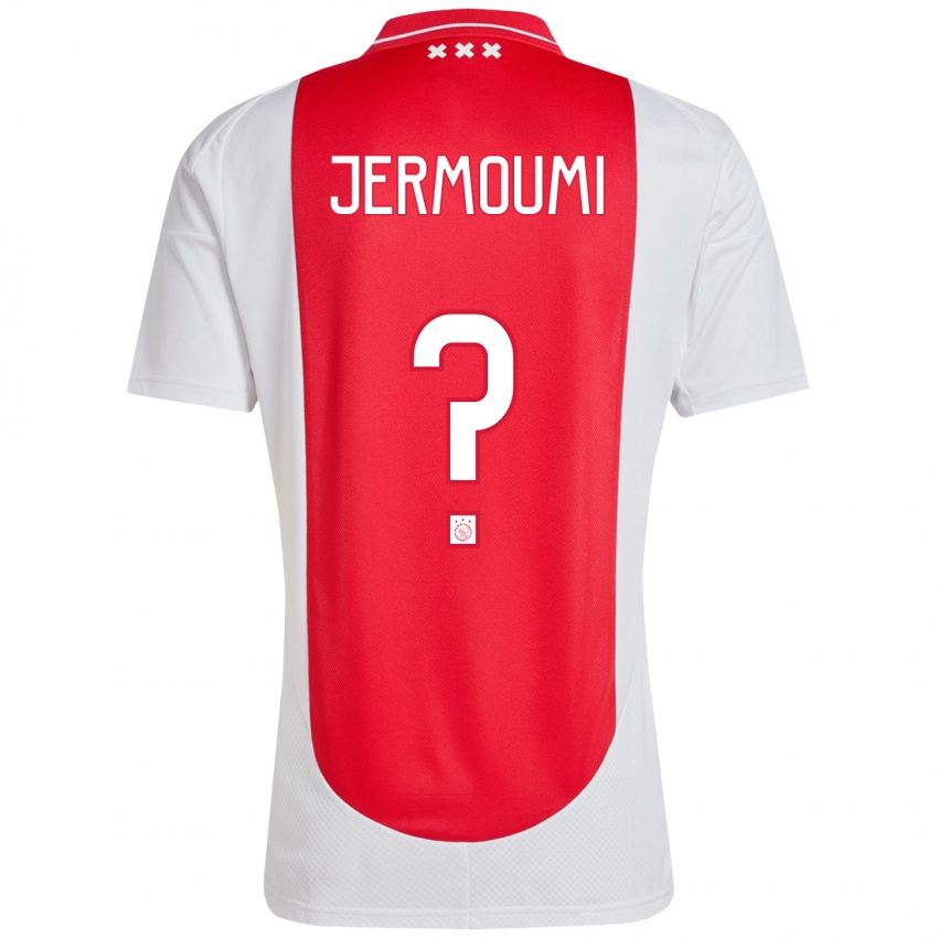 Kinder Diyae Jermoumi #0 Rot Weiß Heimtrikot Trikot 2024/25 T-Shirt Belgien