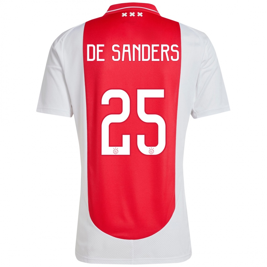 Kinder Kay-Lee De Sanders #25 Rot Weiß Heimtrikot Trikot 2024/25 T-Shirt Belgien