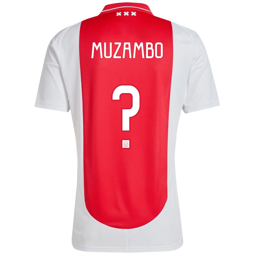 Kinder Stanis Idumbo Muzambo #0 Rot Weiß Heimtrikot Trikot 2024/25 T-Shirt Belgien