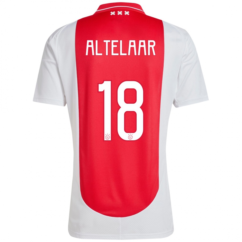 Kinder Jamie Altelaar #18 Rot Weiß Heimtrikot Trikot 2024/25 T-Shirt Belgien