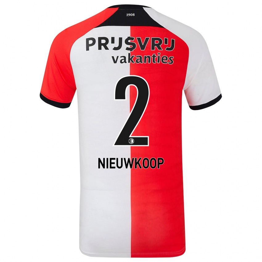 Kinderen Bart Nieuwkoop #2 Rood Wit Thuisshirt Thuistenue 2024/25 T-Shirt België