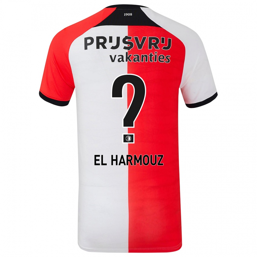 Kinderen Nassim El Harmouz #0 Rood Wit Thuisshirt Thuistenue 2024/25 T-Shirt België