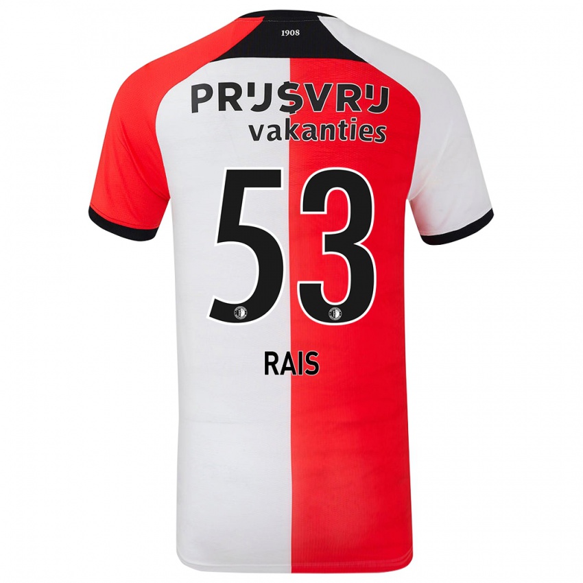 Kinderen Amir Rais #53 Rood Wit Thuisshirt Thuistenue 2024/25 T-Shirt België