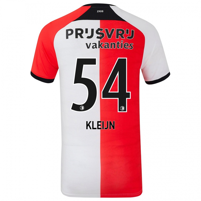 Kinderen Mike Kleijn #54 Rood Wit Thuisshirt Thuistenue 2024/25 T-Shirt België