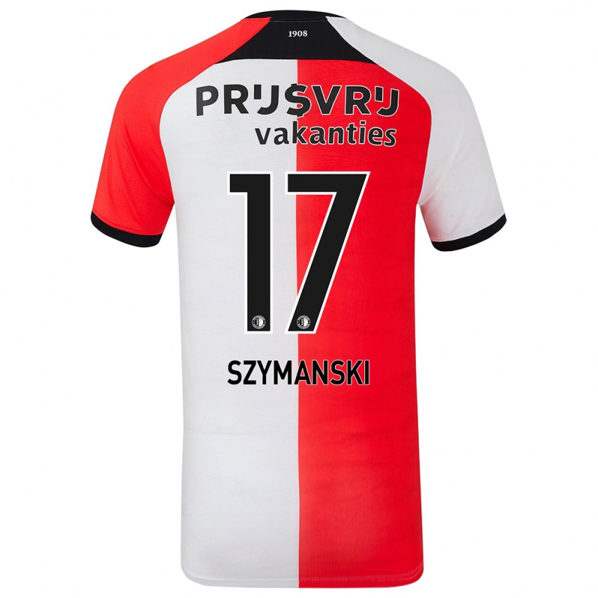 Kinderen Sebastian Szymanski #17 Rood Wit Thuisshirt Thuistenue 2024/25 T-Shirt België