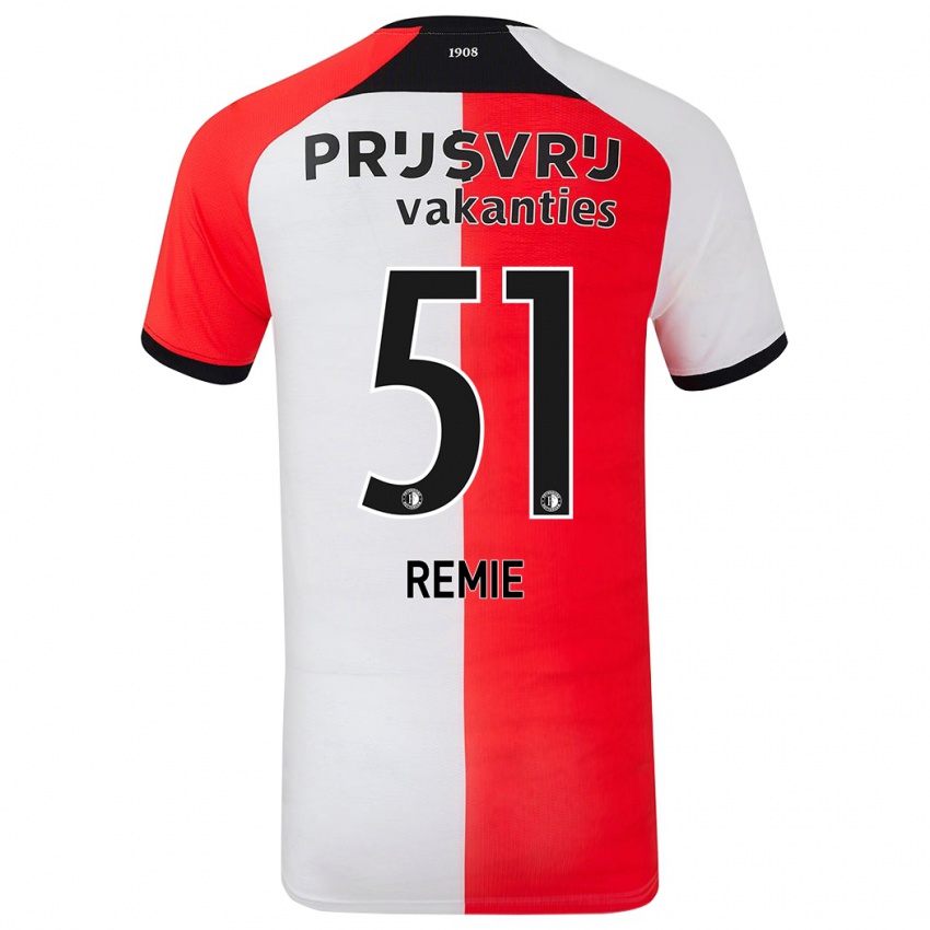 Kinderen Devin Remie #51 Rood Wit Thuisshirt Thuistenue 2024/25 T-Shirt België