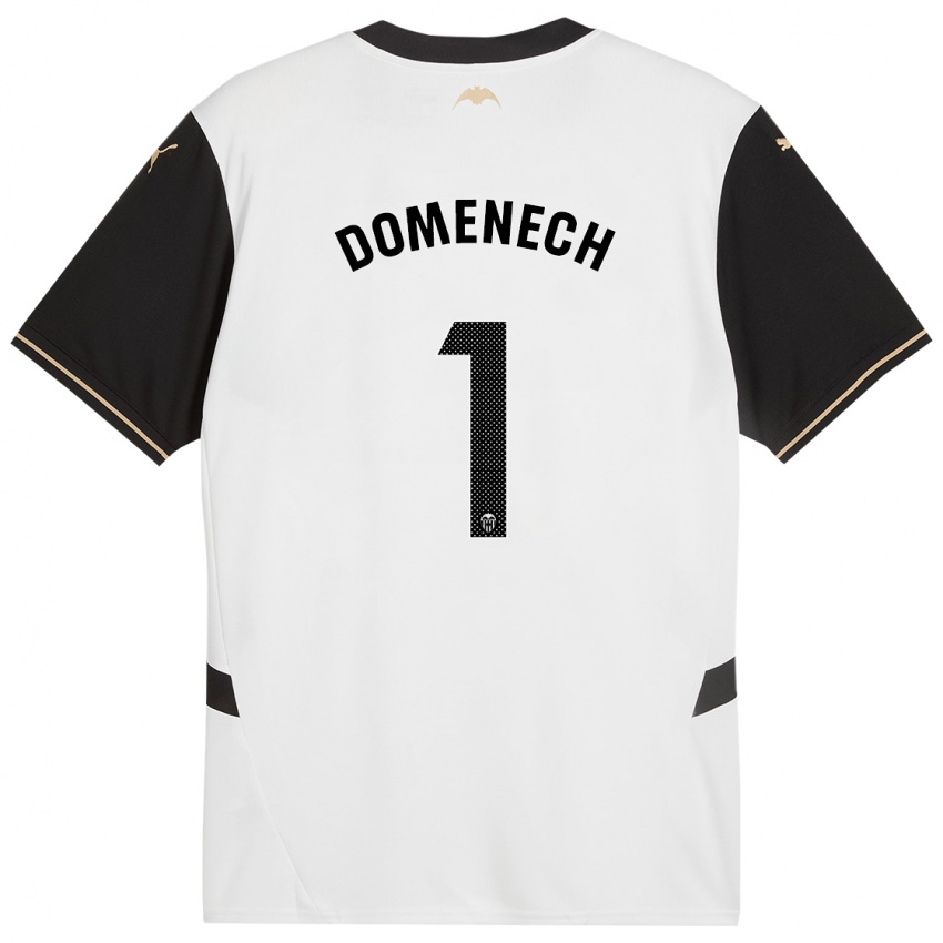 Enfant Maillot Jaume Domenech #1 Blanc Noir Tenues Domicile 2024/25 T-Shirt Belgique