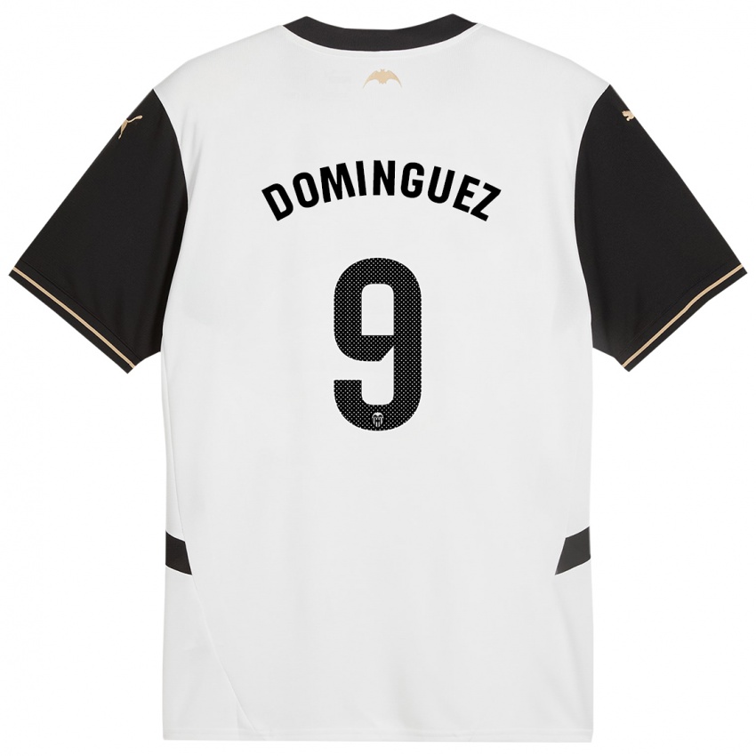 Kinderen Mario Dominguez #9 Wit Zwart Thuisshirt Thuistenue 2024/25 T-Shirt België