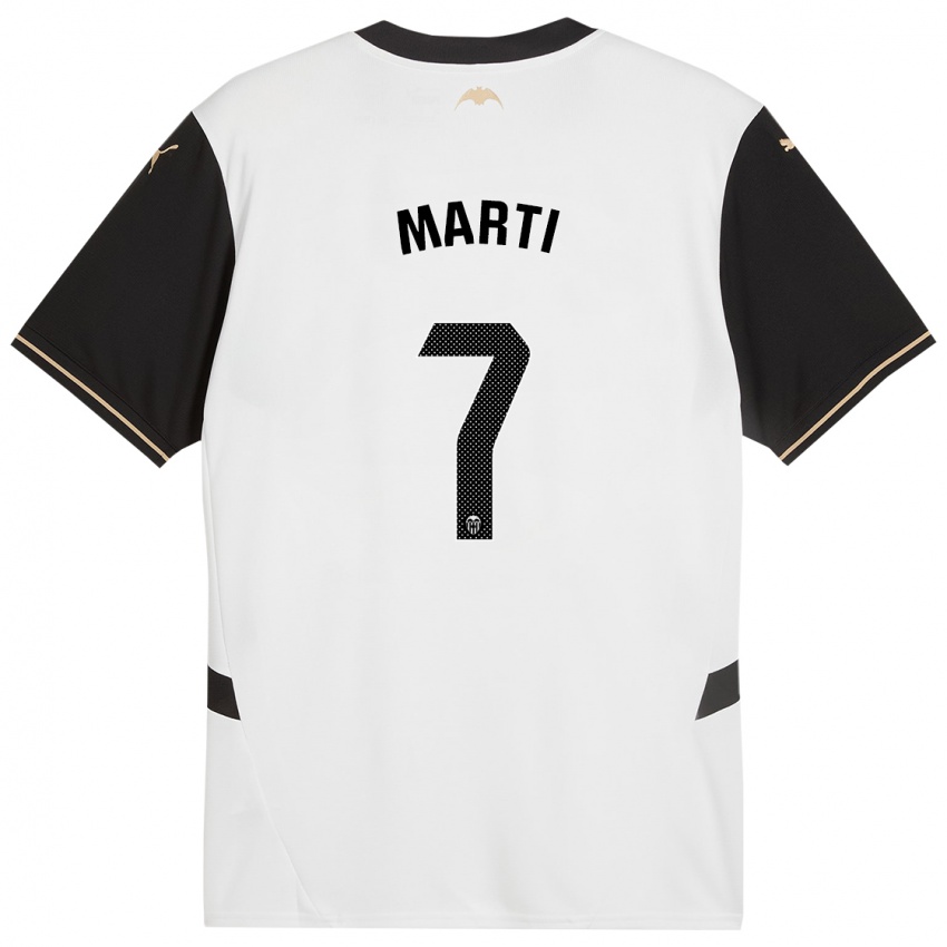 Enfant Maillot Marina Martí #7 Blanc Noir Tenues Domicile 2024/25 T-Shirt Belgique