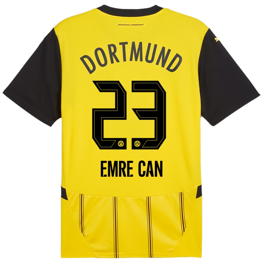 Enfant Maillot Emre Can #23 Jaune Noir Tenues Domicile 2024/25 T-Shirt Belgique