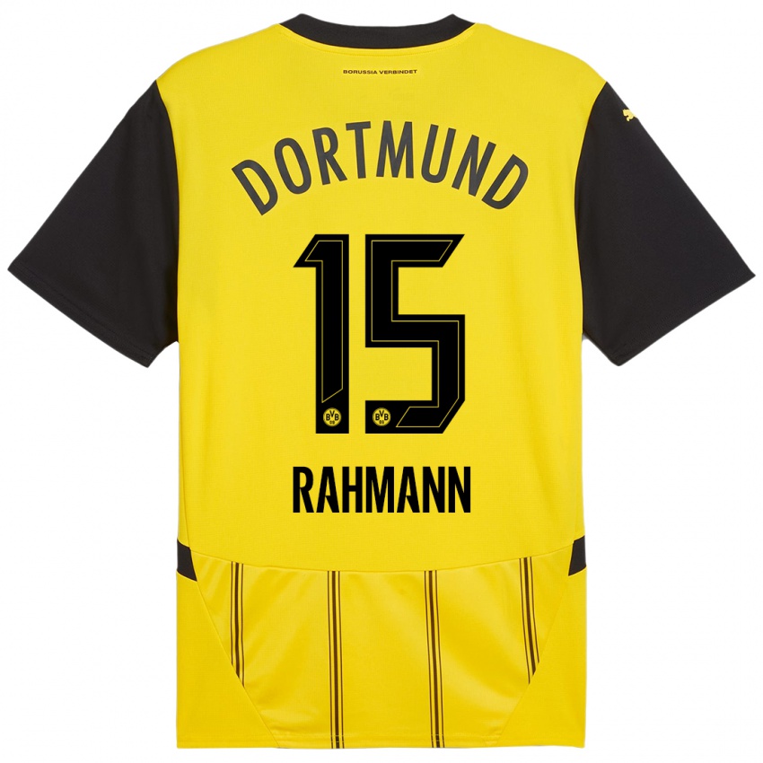 Kinderen Luke Rahmann #15 Geel Zwart Thuisshirt Thuistenue 2024/25 T-Shirt België