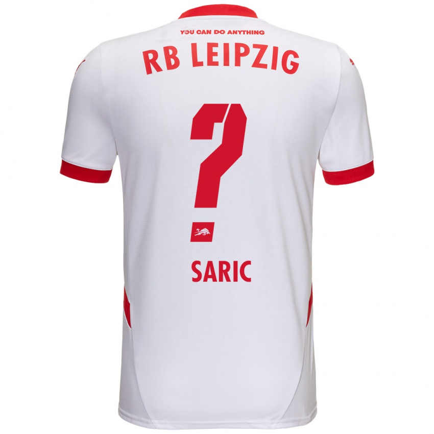 Enfant Maillot Lucio Saric #0 Blanc Rouge Tenues Domicile 2024/25 T-Shirt Belgique