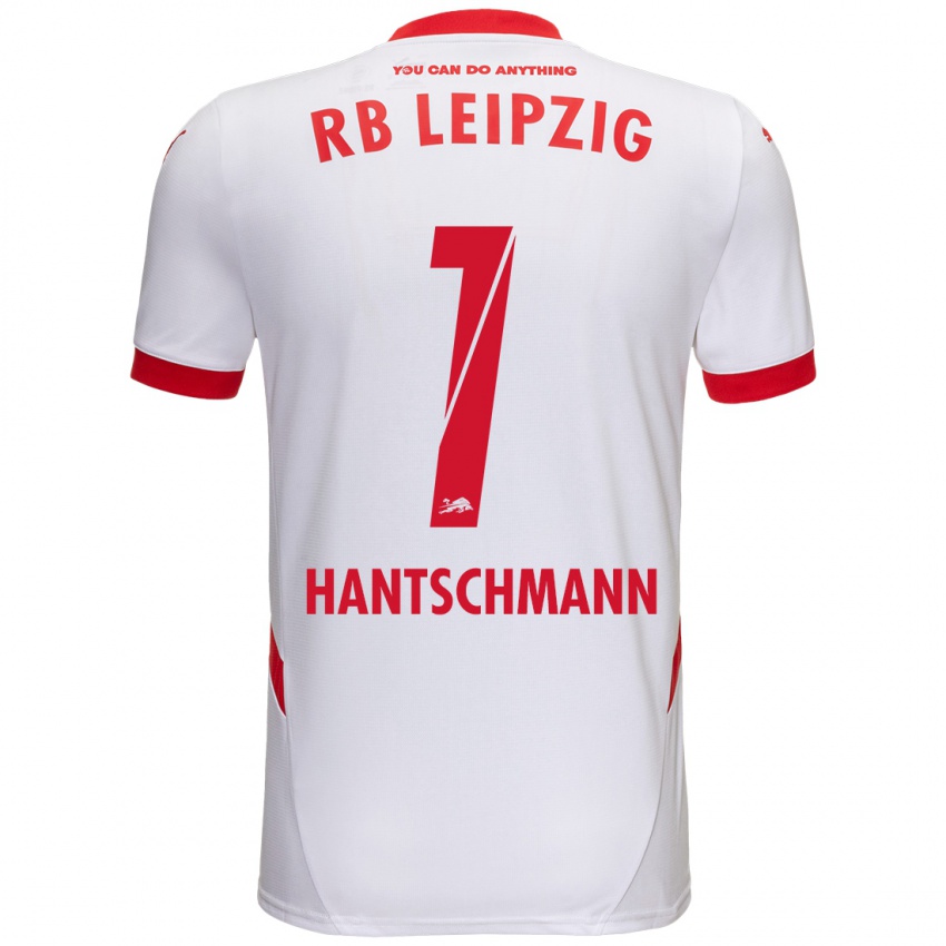 Enfant Maillot Franz Hantschmann #1 Blanc Rouge Tenues Domicile 2024/25 T-Shirt Belgique