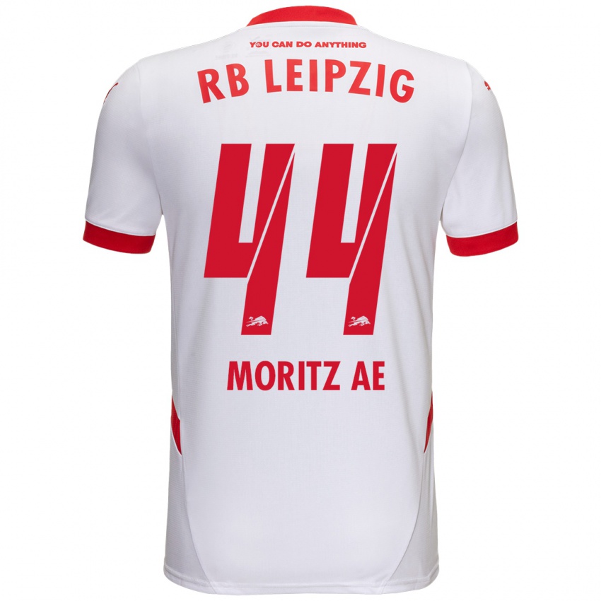 Kinderen Moritz Aé #44 Wit Rood Thuisshirt Thuistenue 2024/25 T-Shirt België