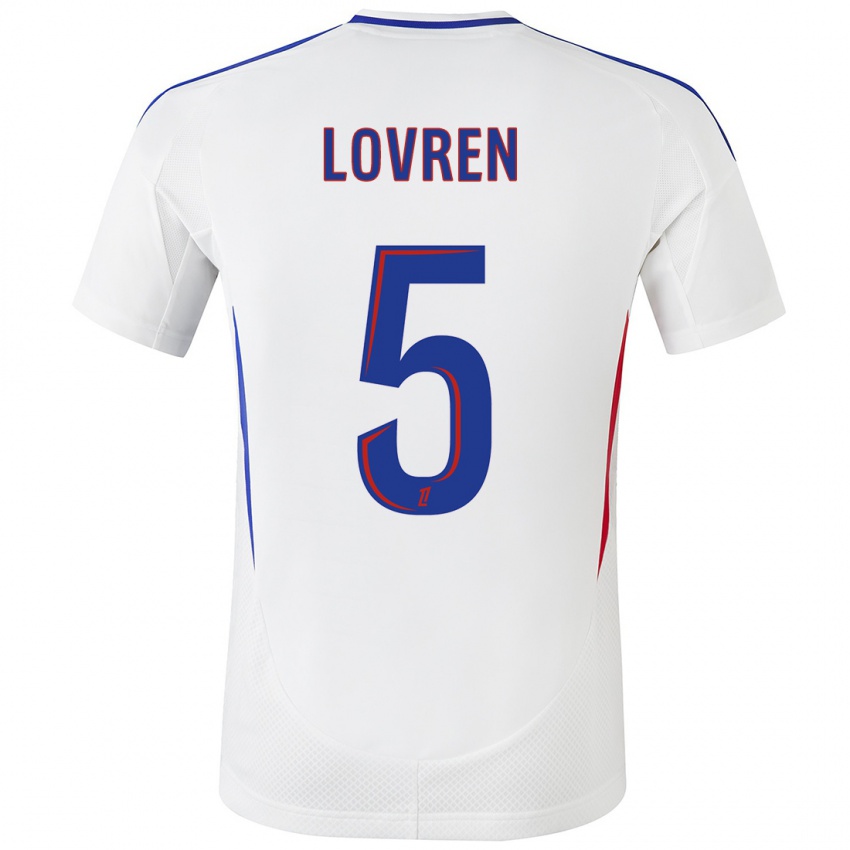 Kinderen Dejan Lovren #5 Wit Blauw Thuisshirt Thuistenue 2024/25 T-Shirt België