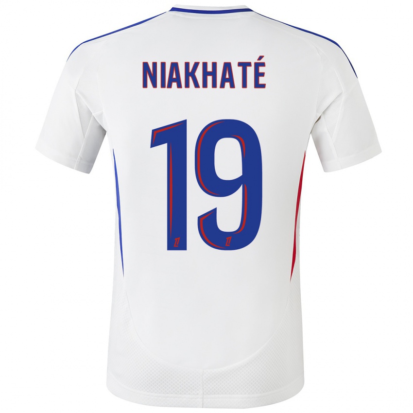 Kinderen Moussa Niakhaté #19 Wit Blauw Thuisshirt Thuistenue 2024/25 T-Shirt België